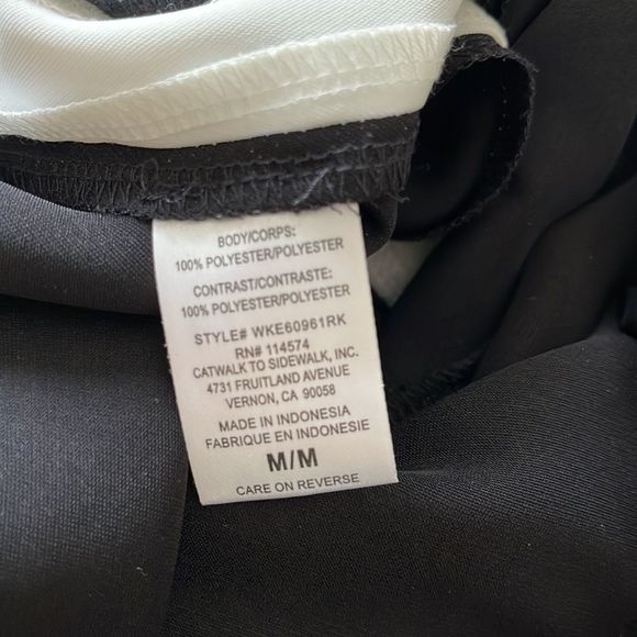 Ro & De Black joggers with white stripe. Size M - Picture 6 of 7